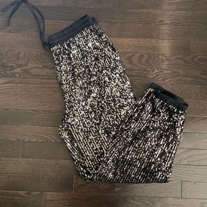 Scoop Sequin Joggers Size Medium